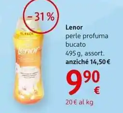 dm drogerie markt Lenor perle profuma bucato offerta