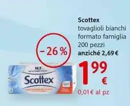 dm drogerie markt Scottex tovaglioli bianchi formato famiglia offerta