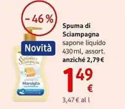 dm drogerie markt Spuma di Sciampagna sapone liquido offerta
