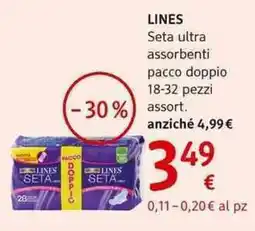 dm drogerie markt LINES Seta ultra assorbenti pacco doppio offerta