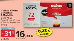 Carrefour Market Capsule Lavazza Compatibili A Modo Mio offerta