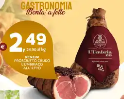 Extra Supermercati Renzini prosciutto crudo l'umbriaco offerta
