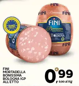 Extra Supermercati Fini mortadella bonissima bologna igp offerta