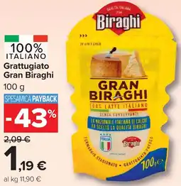 Carrefour Market Grattugiato Gran Biraghi offerta