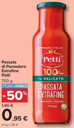 Carrefour Market Passata di Pomodoro Extrafine Petti offerta