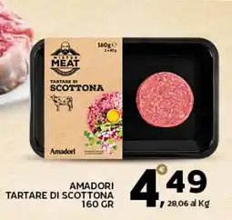 Extra Supermercati Amadori tartare di scottona offerta