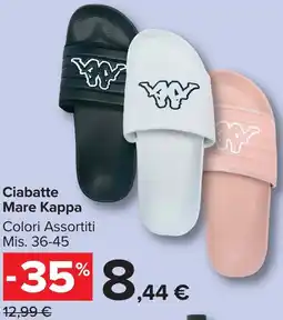 Carrefour Market Ciabatte Mare Kappa offerta