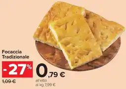 Carrefour Market Focaccia Tradizionale offerta