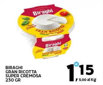 Extra Supermercati Biraghi gran ricotta super cremosa offerta
