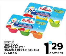 Extra Supermercati Nestlè fruttolo frutta mista/ fragola, perá e banana offerta
