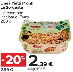 Carrefour Market Linea Piatti Pronti La Sorgente offerta