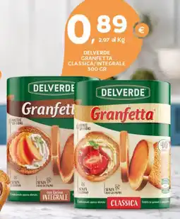 Extra Supermercati Delverde granfetta classica/integrale offerta
