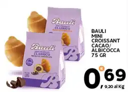 Extra Supermercati Bauli mini croissant cacao/ albicocca offerta