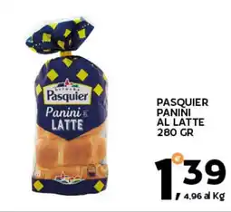 Extra Supermercati Pasquier panini al latte offerta
