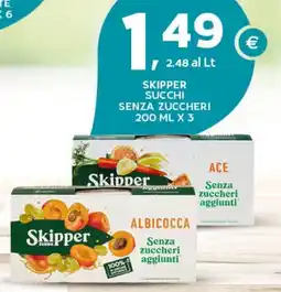 Extra Supermercati Skipper succhi senza zuccheri offerta
