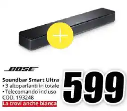 MediaWorld BOSE Soundbar Smart Ultra offerta