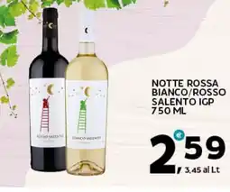 Extra Supermercati Notte rossa bianco/rosso salento igp offerta