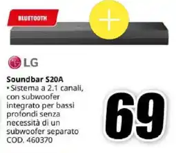 MediaWorld LG Soundbar S20A offerta