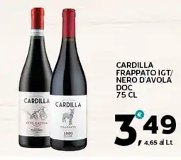 Extra Supermercati Cardilla frappato igt/ nero d'avola doc offerta