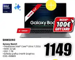 MediaWorld SAMSUNG Galaxy Book5 offerta