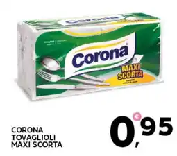 Extra Supermercati Corona tovaglioli maxi scorta offerta