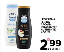 Extra Supermercati Leocrema fluida argan/ idratante/ nutriente offerta