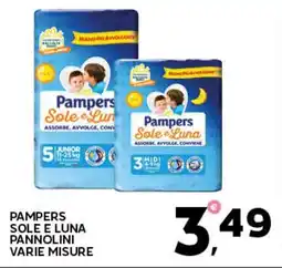 Extra Supermercati Pampers sole e luna pannolini offerta