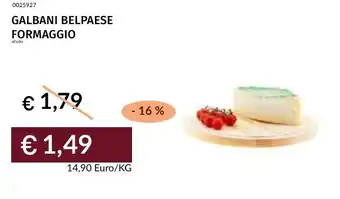 Prezzemolo e Vitale Galbani belpaese formaggio offerta