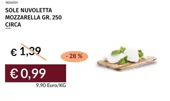 Prezzemolo e Vitale Sole nuvoletta mozzarella offerta