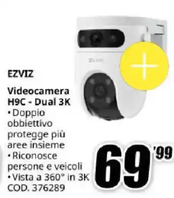 MediaWorld EZVIZ Videocamera H9C - Dual 3K offerta