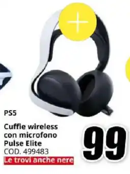 MediaWorld PS5 Cuffie wireless con microfono Pulse Elite offerta