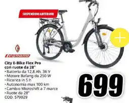 MediaWorld Legnano City E-Bike Flex Pro con ruote da 28" offerta