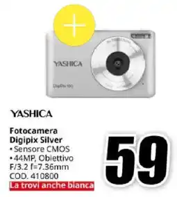 MediaWorld YASHICA Fotocamera Digipix Silver offerta