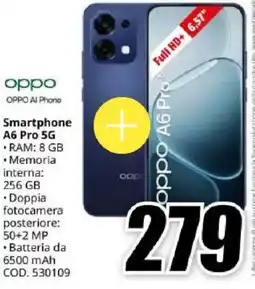 MediaWorld OPPO Smartphone A6 Pro 5G offerta