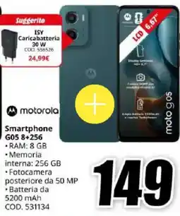 MediaWorld motorola Smartphone G05 8+256 offerta