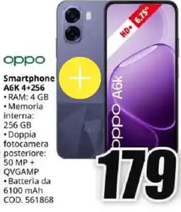 MediaWorld oppo Smartphone A6K 4+256 offerta