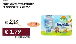 Prezzemolo e Vitale Sole nuvoletta perline di mozzarella offerta