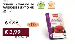 Prezzemolo e Vitale Germinal medaglioni di rape rosse e lenticchie offerta