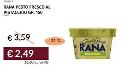 Prezzemolo e Vitale Rana pesto fresco al pistacchio offerta