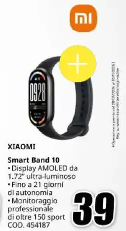 MediaWorld XIAOMI Smart Band 10 offerta