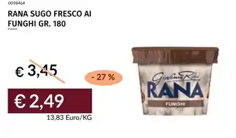 Prezzemolo e Vitale Rana sugo fresco ai funghi offerta