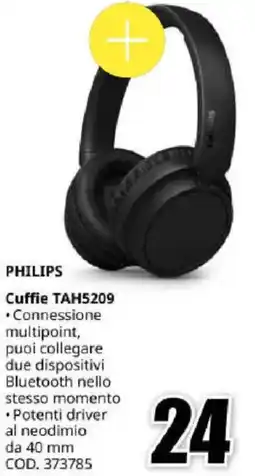 MediaWorld PHILIPS Cuffie TAH5209 offerta