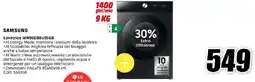 MediaWorld SAMSUNG Lavatrice WW90DB8U95GB offerta
