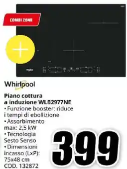 MediaWorld Whirlpool Piano cottura a induzione WLB2977NE offerta