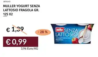 Prezzemolo e Vitale Muller yogurt senza lattosio fragola offerta