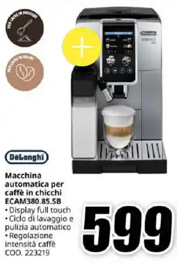 MediaWorld DeLonghi Macchina automatica per caffè in chicchi ECAM380.85.SB offerta