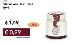 Prezzemolo e Vitale Chiuro yogurt ciliegia offerta