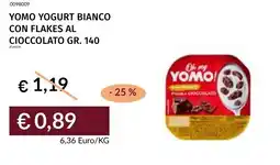 Prezzemolo e Vitale Yomo yogurt bianco con flakes al cioccolato offerta