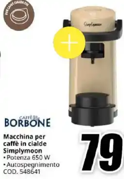 MediaWorld CAFFÈ BORBONE Macchina per caffè in cialde Simplymoon offerta
