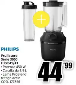 MediaWorld PHILIPS Frullatore Serie 3000 HR2041/41 offerta